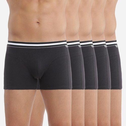 Set van 5 boxershorts zwart Dim La Redoute