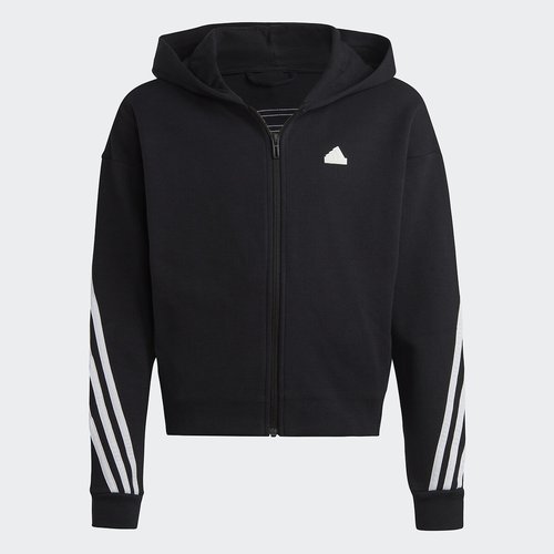 Black adidas hoodie zip up top