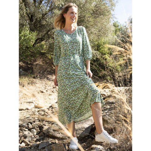 Robe en maille coupe droite imprime vert Daxon La Redoute