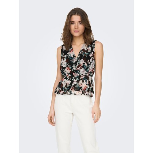 Top effet croise peplum black 3 Only La Redoute