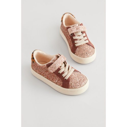 Baskets large a lacets elastiques or rose Next La Redoute