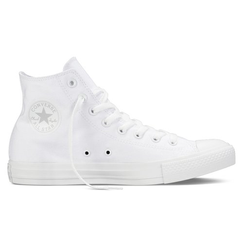Chuck taylor all star mono canvas hi high top trainers white Converse La Redoute