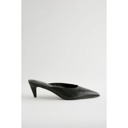 Mules Femme à Talons Aiguilles Et Bout Pointu - Marque Allegra K, Couleur Marron, Neuves En Boîte
