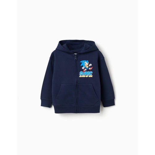 Sweat à capuche bleu pour garçon Sonic le Hérisson