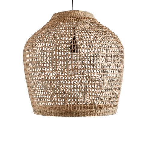 Makita 50cm diameter woven grass ceiling light natural La Redoute Interieurs La Redoute