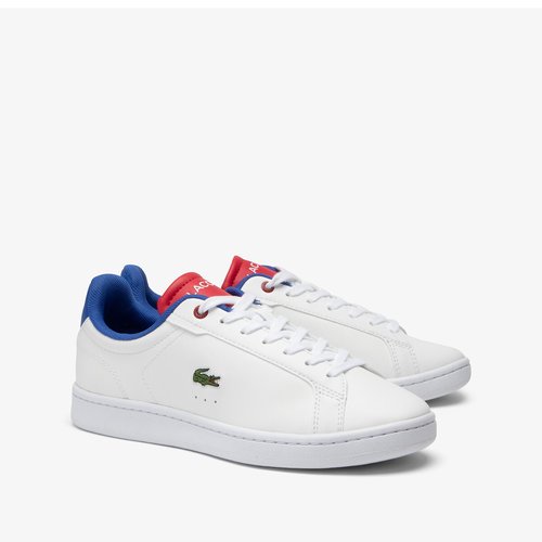 Red lacoste shoes hot sale