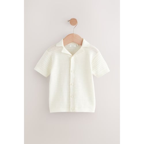 Body Bébé Style Chemise Texturé - En Coton Doux, Manches Longues, Boutons-pression Sans Nickel