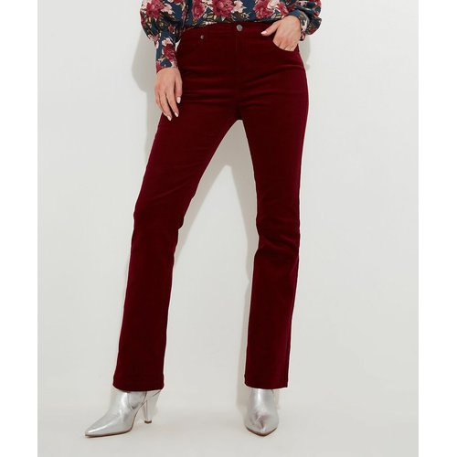 Cotton bootcut trousers red Joe Browns La Redoute