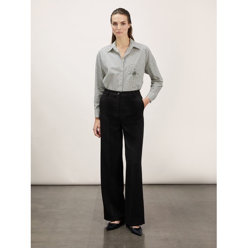 Pantaloni palazzo in flanella misto viscosa Motivi La Redoute