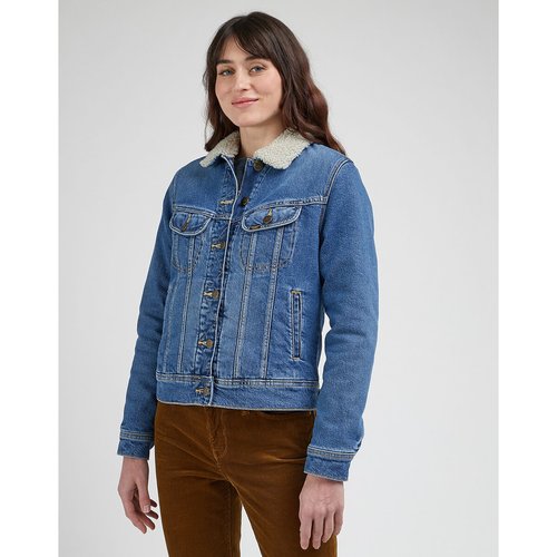 Sherpa rider denim jacket in the thrill Lee La Redoute