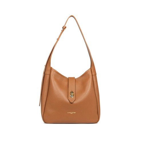 Sac seau avec fermoir m top double Lancaster La Redoute