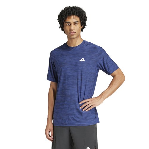 Small logo gym t shirt blue Adidas Performance La Redoute