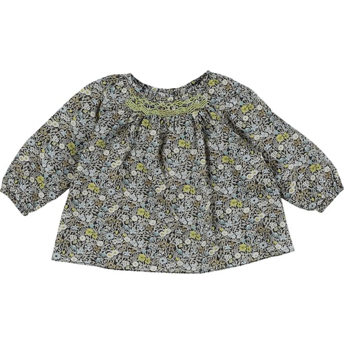 Chemisier Enfant Jacadi - Taille 6 Ans - Bleu - Col Boutonné - Occasion Très Bon état