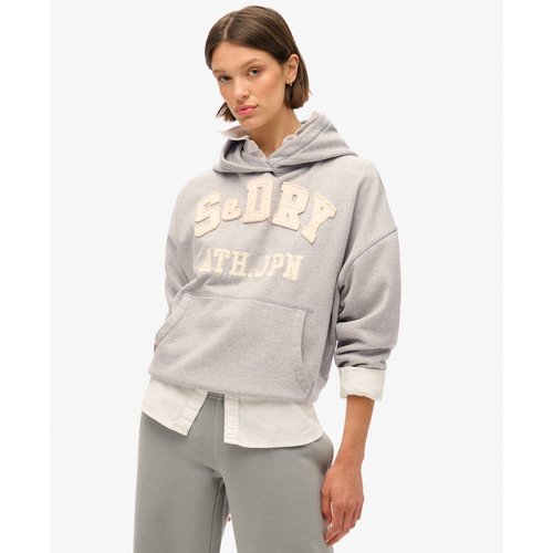 Sweat a capuche oversize a motif applique athletic essentials Superdry La Redoute