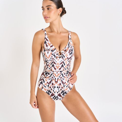 Maillot de bain 1 piece marlene bangka chocolat Livia La Redoute