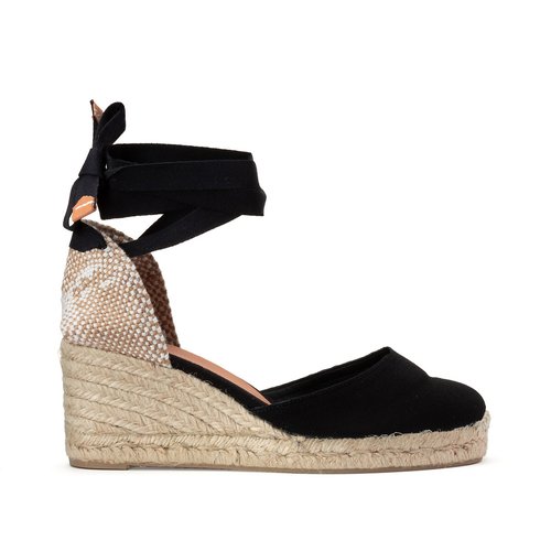Castaner carina wedge espadrilles black on sale