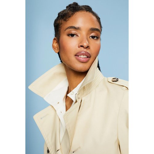 Belted mid length trench coat beige Esprit La Redoute