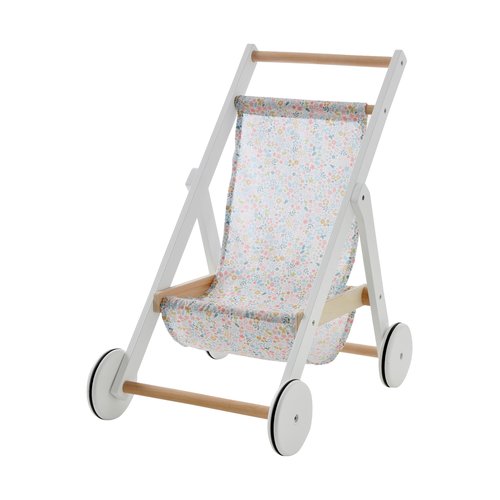 Poussette poupon en bois blanc Vertbaudet La Redoute