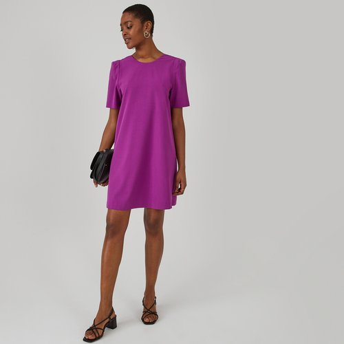 Robe housse courte col rond devant La Redoute Collections La Redoute