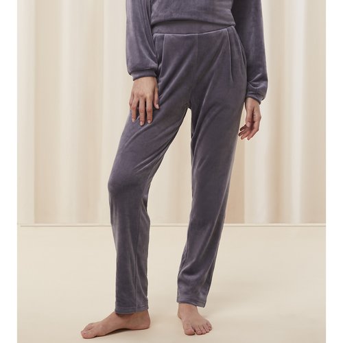 Pantalon homewear velours cozy comfort gris bleute Triumph La Redoute