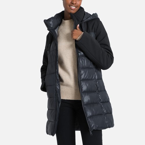 Doudoune mi longue a capuche noir Only Tall La Redoute