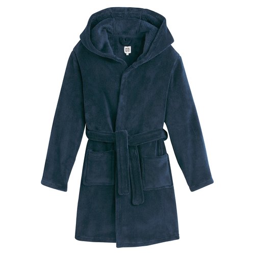 Robe de chambre a capuche polaire douce