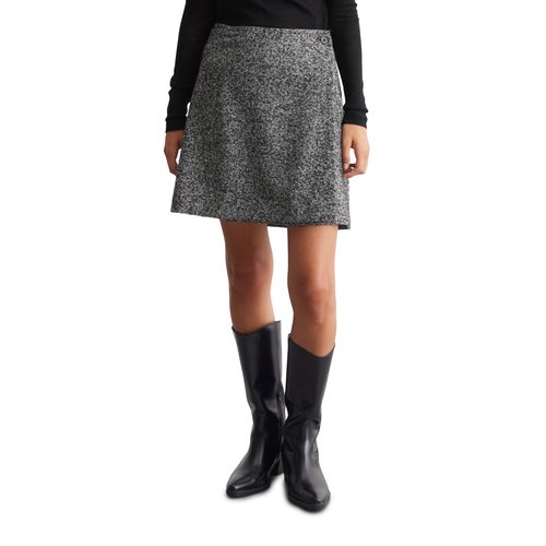 Mini jupe portefeuille en tweed shaped en laine melangee multicolore Marc O polo La Redoute