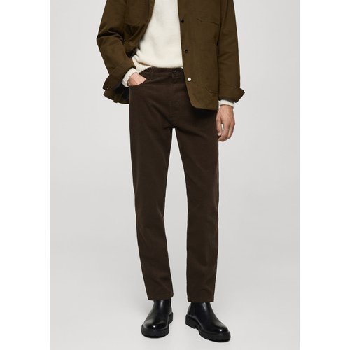 Pantalon velours mango deals