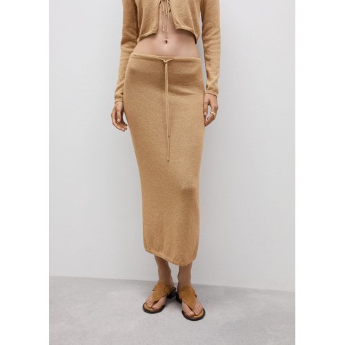 Jupe longue maille or Mango La Redoute