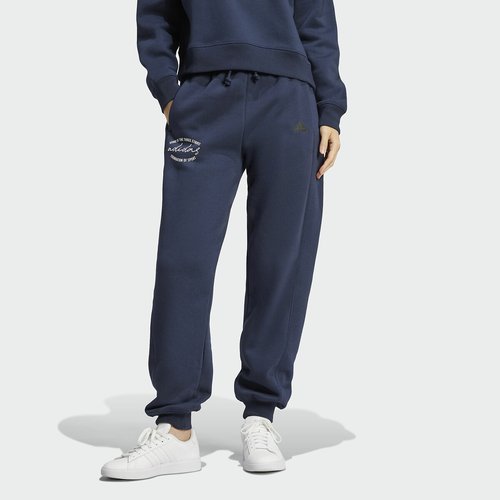 Pantalon de jogging ample signature graphic print bleu nuit Adidas Sportswear La Redoute