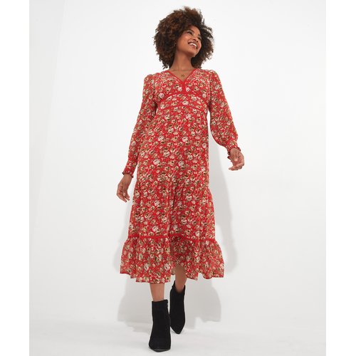Robe volantée fleurie top