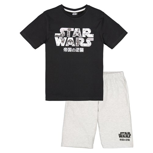 Short pyjamas black grey marl Star Wars La Redoute