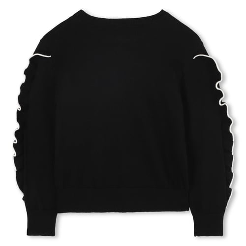 Pull Sonya Rykiel Enfant - Taille 16 Ans (US 16) - Laine - Noir Avec Motif USA - Neuf Avec étiquettes