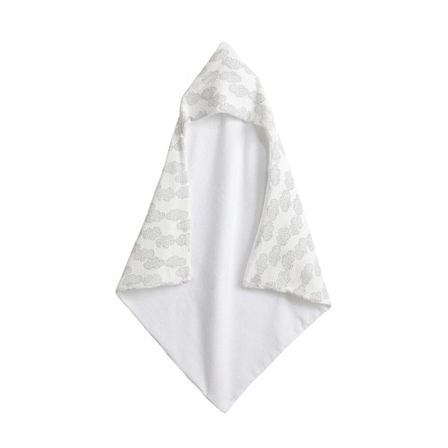 Cape de bain bebe gaze de coton bio ecru La Redoute Collections La Redoute