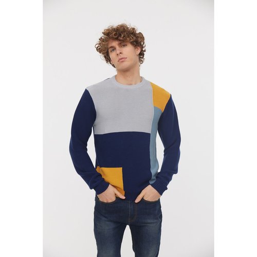 Pull manches longues coton regular couro marine Lee Cooper La Redoute