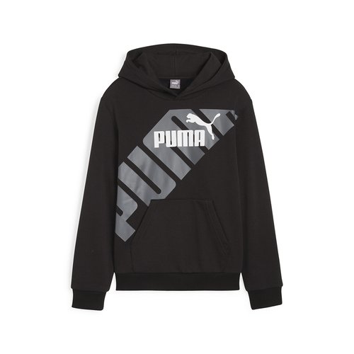 Sudadera con capucha de felpa negro Puma La Redoute