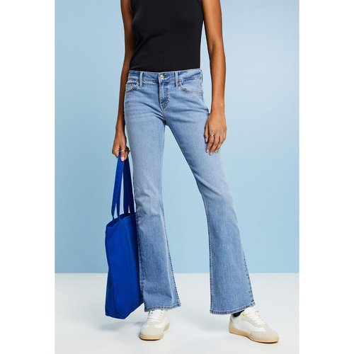 Mid rise bootcut jeans faded light blue Esprit La Redoute
