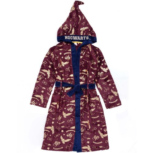 Robe de chambre bleu marine bordeaux dore Harry Potter La Redoute