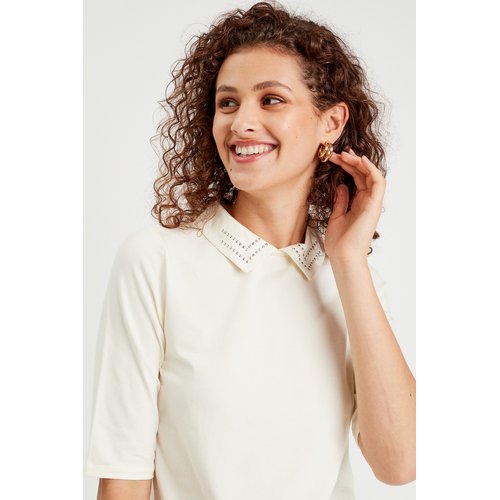 T shirt col bijoux Cache Cache La Redoute