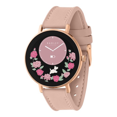 Series 28 amoled cobweb leather strap smart watch pink Radley London La Redoute