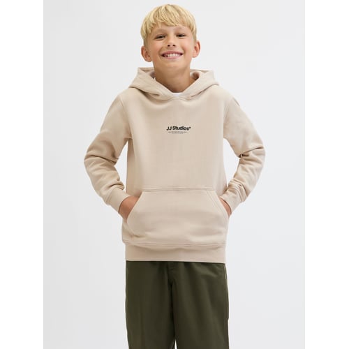 JACK & JONES Sweat à Capuche Imprimé Homme - Relaxed Fit Confortable Et Style Urbain