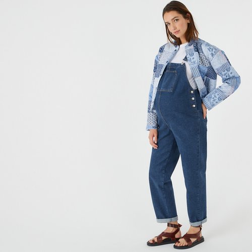 Salopette de grossesse en denim La Redoute Collections La Redoute