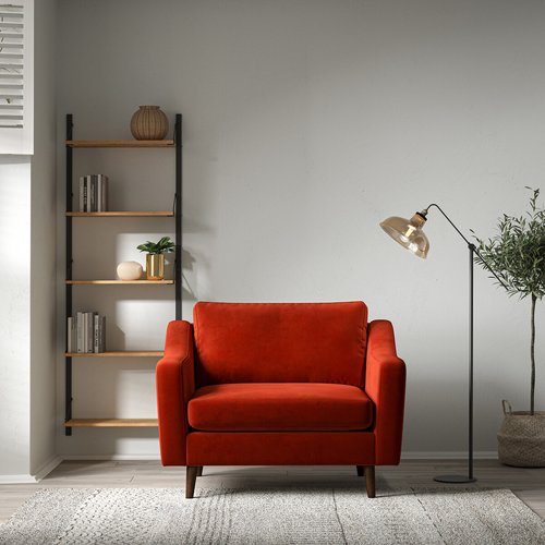 Snuggle chair velvet sales