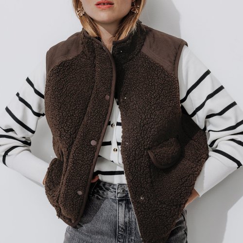 Veste moumoute sans manches Promod La Redoute