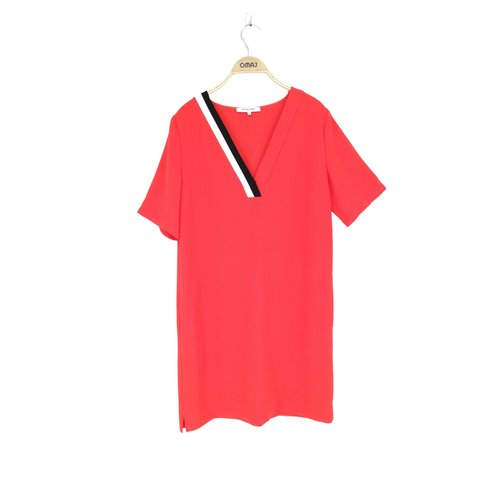 Robe courte tres bon etat rouge Gerard Darel La Redoute
