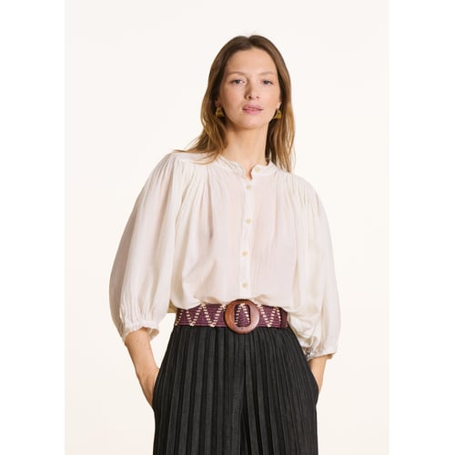 Chemisier Noir La Fée Maraboutée - Coton Stretch Col Montant - Taille 42 (ou 40) - Occasion Très Bon état