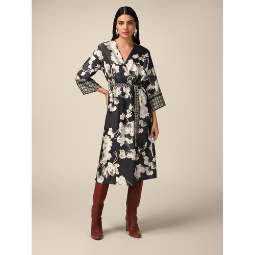 Robe longue imprimé foulard on sale