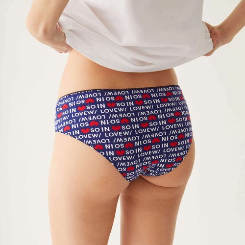 Culotte en coton bio anita Le Slip Francais imprime fond marine La Redoute