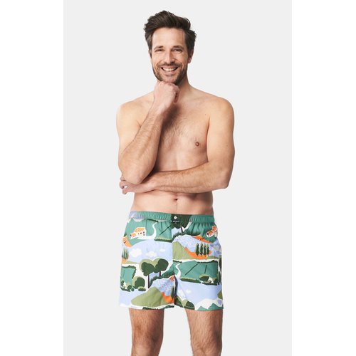 Calecon classique en coton campagne vert Arthur La Redoute