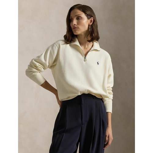 Half zip sweatshirt with chest logo cream Polo Ralph Lauren La Redoute